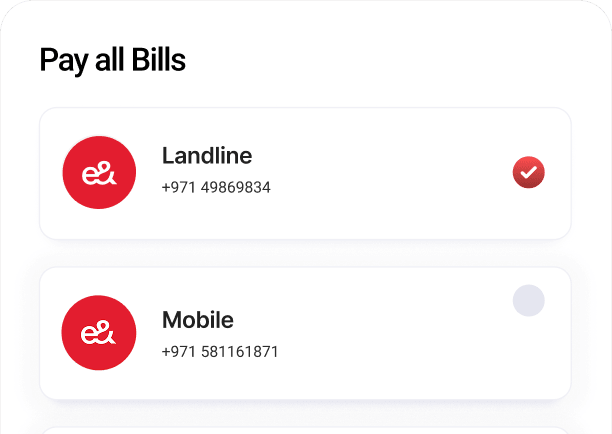 Pay multiple bills in one go