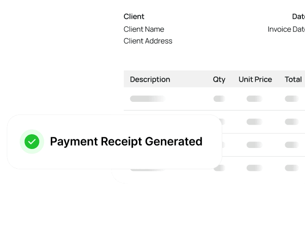 Receipts generation 